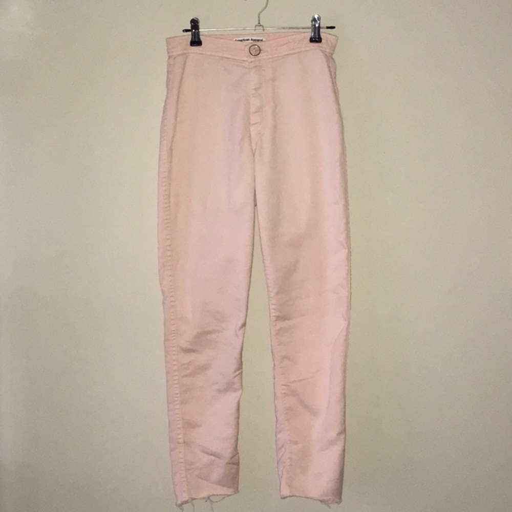 RARE American Apparel Pink HighWaisted Jeans Small